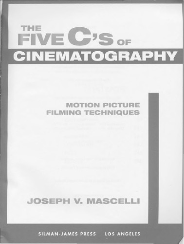 The Five C's of Cinematography: Motion Picture Filming Techniques