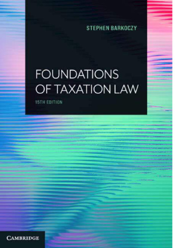 Foundations of Taxation Law