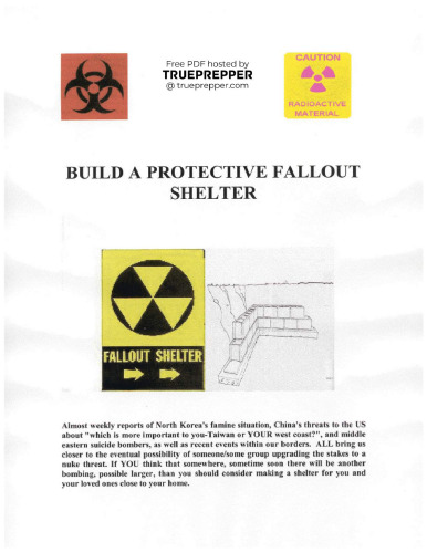 Build A Protective Fallout Shelter