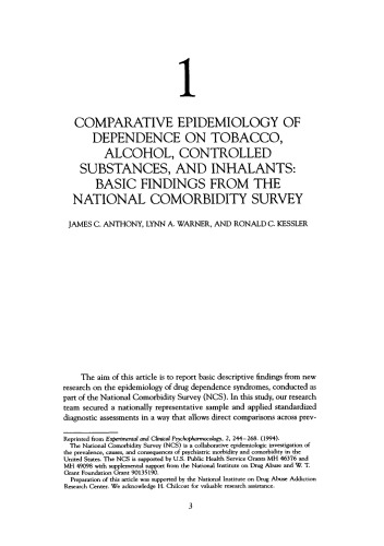 Addictive Behaviors: Readings on Etiology, Prevention, and Treatment