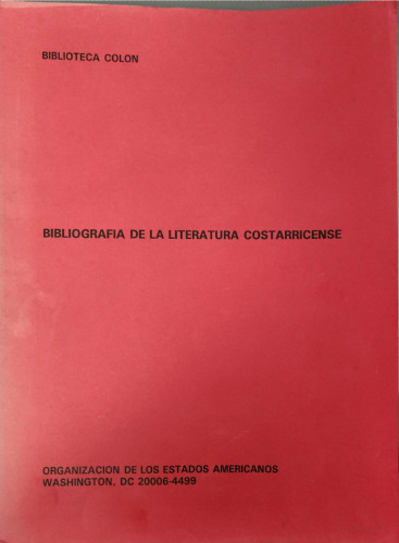 Bibliografía de la literatura costarricense