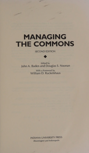 Managing the Commons