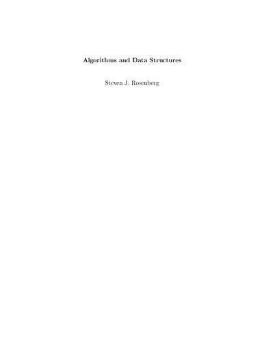 [Manuscript] Algorithms and Data Structures