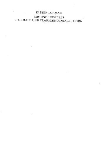 Edmund Husserls 