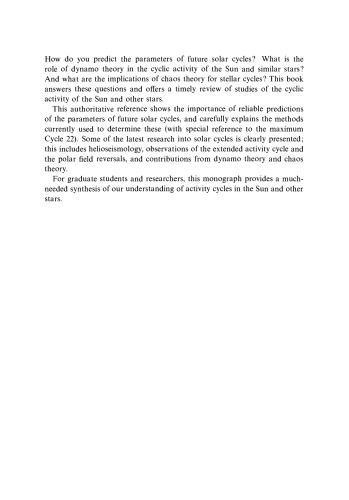 Solar and Stellar Activity Cycles (Cambridge Astrophysics)