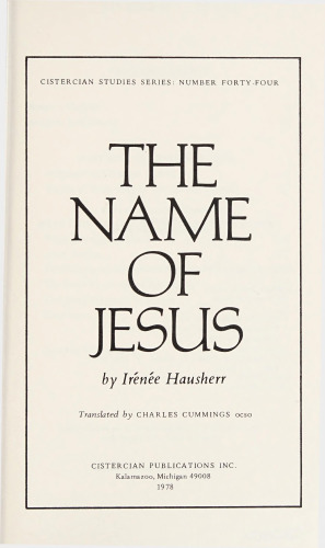 The Name of Jesus