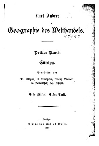 Geographie des Welthandels / Europa