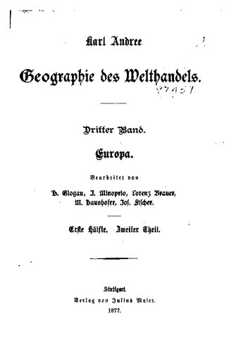 Geographie des Welthandels / Europa