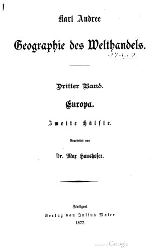Geographie des Welthandels / Europa