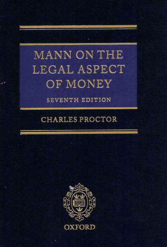 Mann on the Legal Aspect of Money