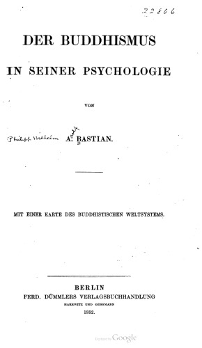 Der Buddhismus in seiner Psychologie
