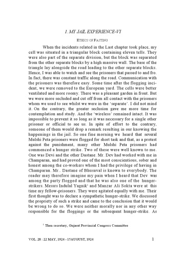 The Complete Works of Mahatma Gandhi Volume 28