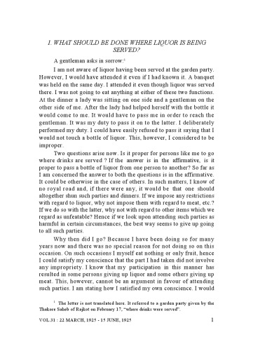 The Complete Works of Mahatma Gandhi Volume 31