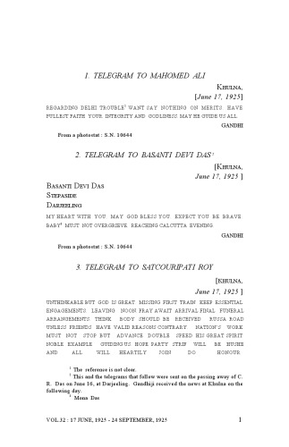 The Complete Works of Mahatma Gandhi Volume 32