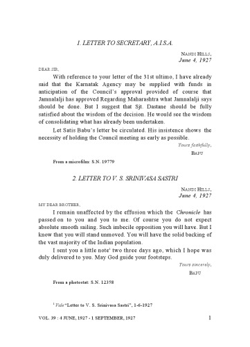 The Complete Works of Mahatma Gandhi Volume 39