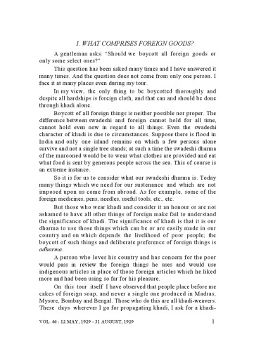 The Complete Works of Mahatma Gandhi Volume 46