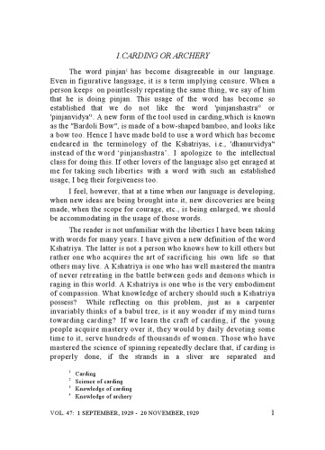 The Complete Works of Mahatma Gandhi Volume 47