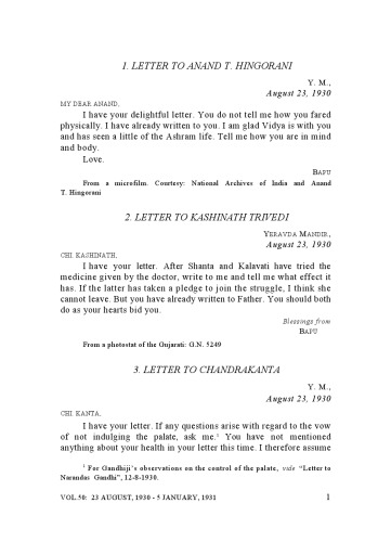 The Complete Works of Mahatma Gandhi Volume 50