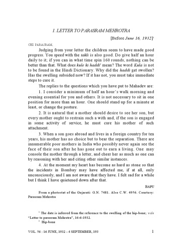 The Complete Works of Mahatma Gandhi Volume 56