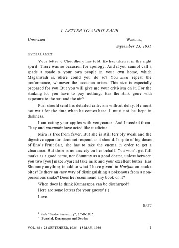 The Complete Works of Mahatma Gandhi Volume 68