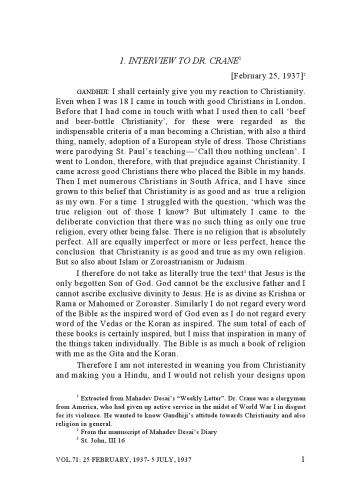 The Complete Works of Mahatma Gandhi Volume 71