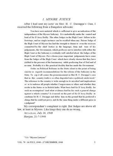 The Complete Works of Mahatma Gandhi Volume 79