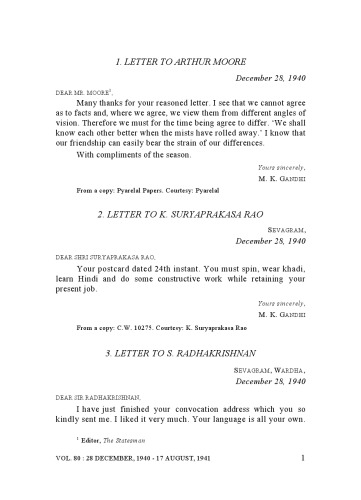 The Complete Works of Mahatma Gandhi Volume 80