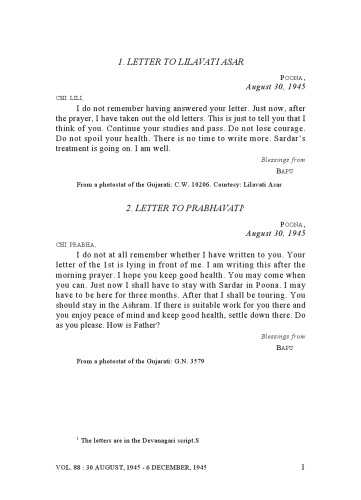 The Complete Works of Mahatma Gandhi Volume 88