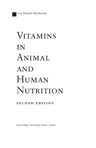 Vitamins in Animal and Human Nutrition