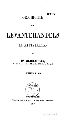 Geschichte des Levantehandels im Mittelalter
