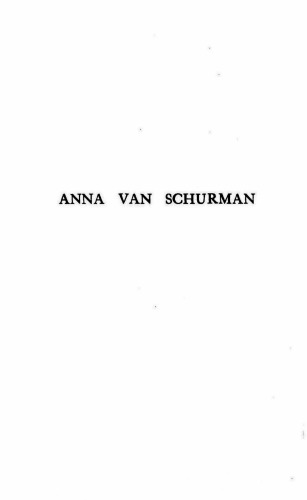 Anna van Schurman: Artist, Scholar, Saint