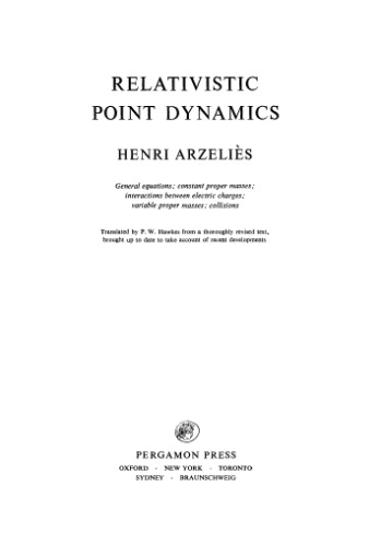 Relativistic Point Dynamics