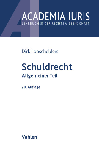 Schuldrecht : Allgemeiner Teil