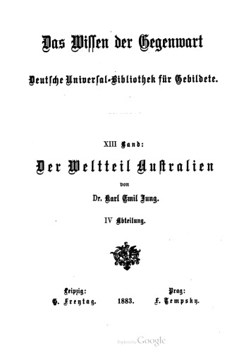 Der Weltteil Australien