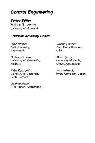 Robust Kalman Filtering For Signals and Systems with Large Uncertainties (Control Engineering)
