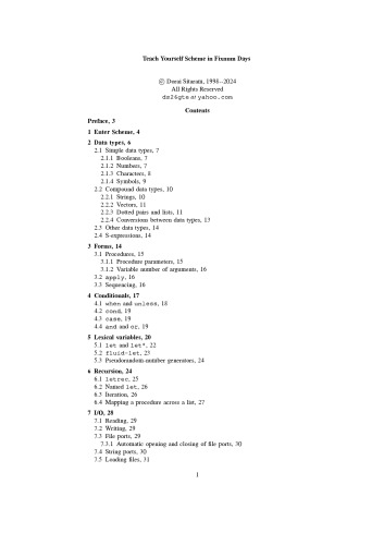 Teach Yourself Scheme in Fixnum Days