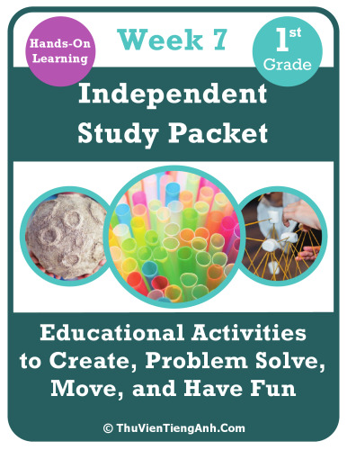 First Grade Independent Study Packet – Week 7
