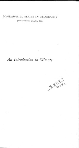 An Introduction to Climate