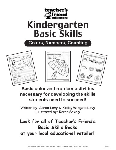 Kindergarten Basic Skills: Colors, Numbers, Counting