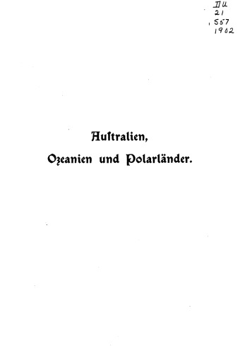 Australien, Ozeanien und Polarländer