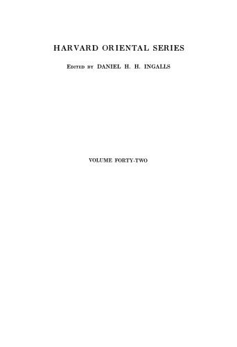 The Subhāṣitaratnakoṣa Compiled by Vidyākara