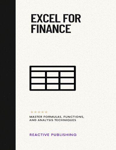 Excel for Finance