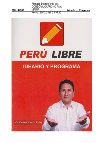 Perú Libre: Ideario y programa