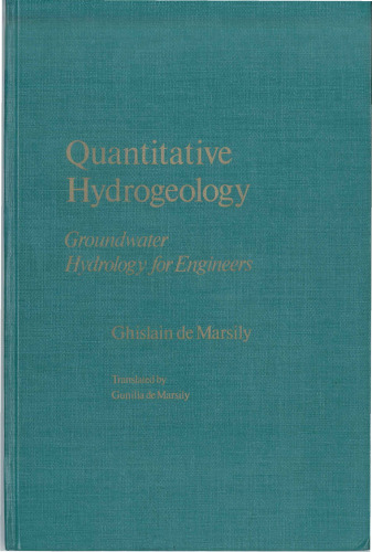 Quantitative Hydrogeology: Groundwater Hydrology for Engineers