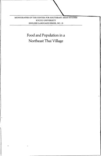 Food and Population in a Northeast Thai Village