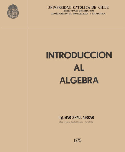 Introduccion al Algebra