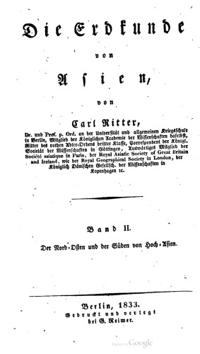 Asien / Der Nord-Osten und der Süden von Hoch-Asien