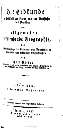 Die Geographie von Asien / West-Asien