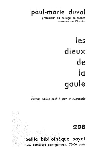 Les Dieux de la Gaule