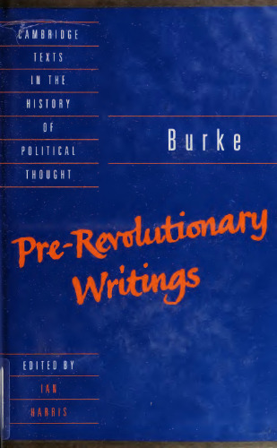 Pre-Revolutionary Writings